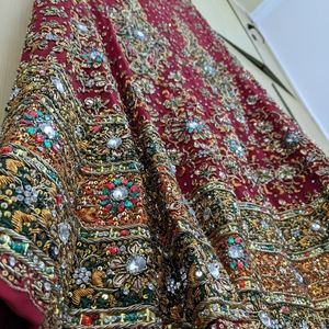Indian Bridal Lehnga blouse Dupatta